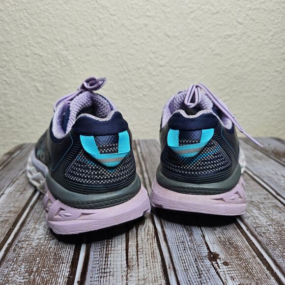 Hoka One One Ahrahi 8 blue and purple running shoes sneakers womens size 7.5 - Picture 3 of 9
